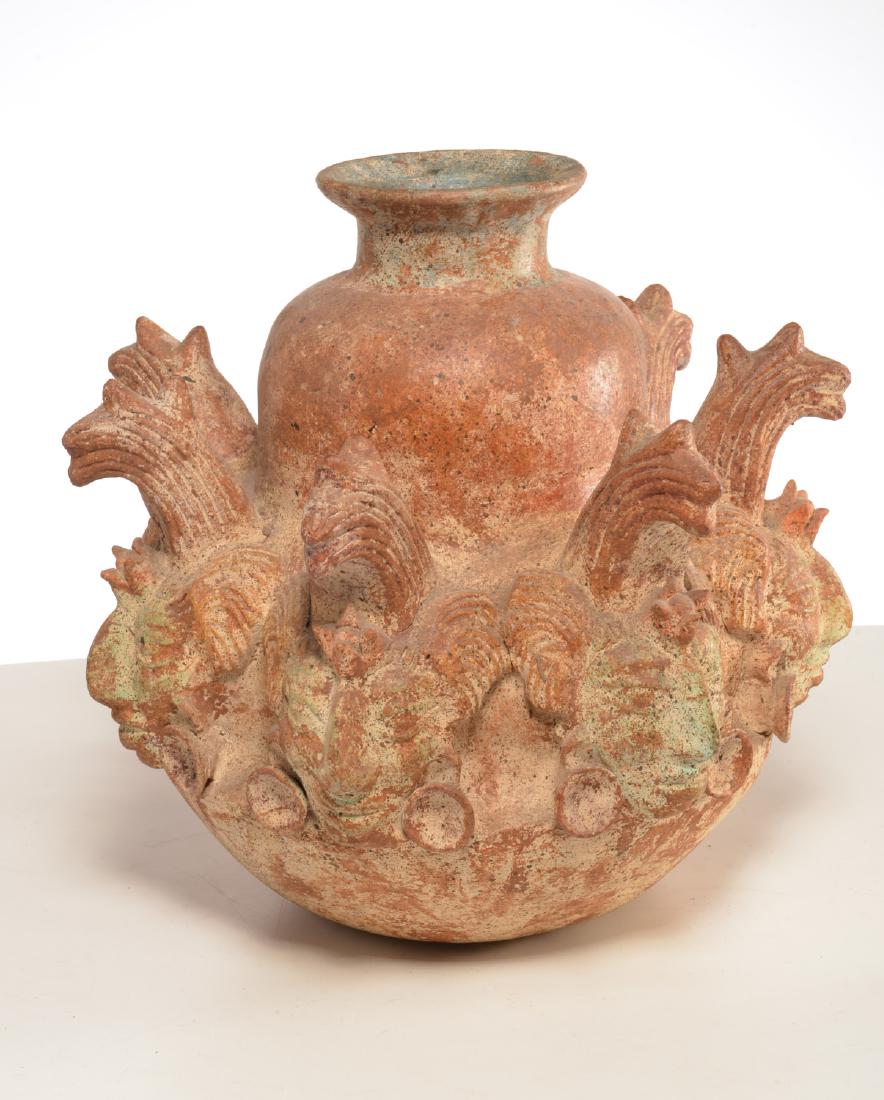 Large Pre-Columbian style anthropomorphic vase (1 of 6)