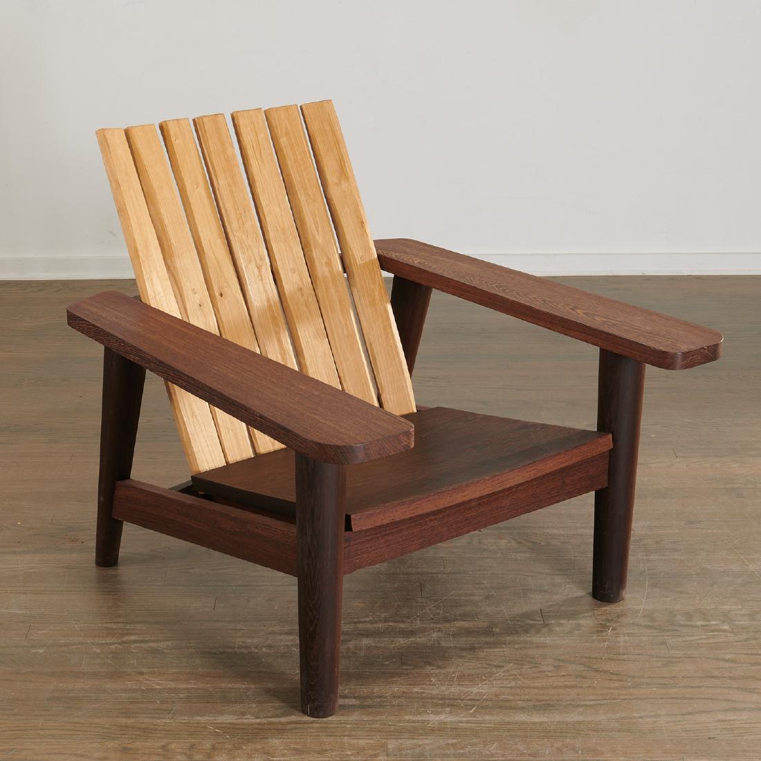 Designer Wenge wood Adirondack style chair (1 of 6)