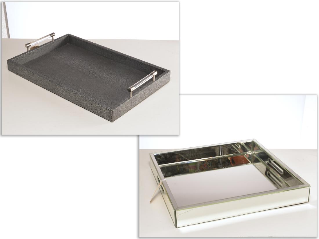 (2) Art Deco inspired decorator trays (1 of 9)