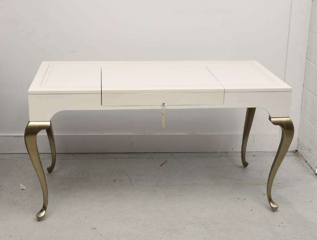 Designer white lacquered vanity desk (1 of 10)