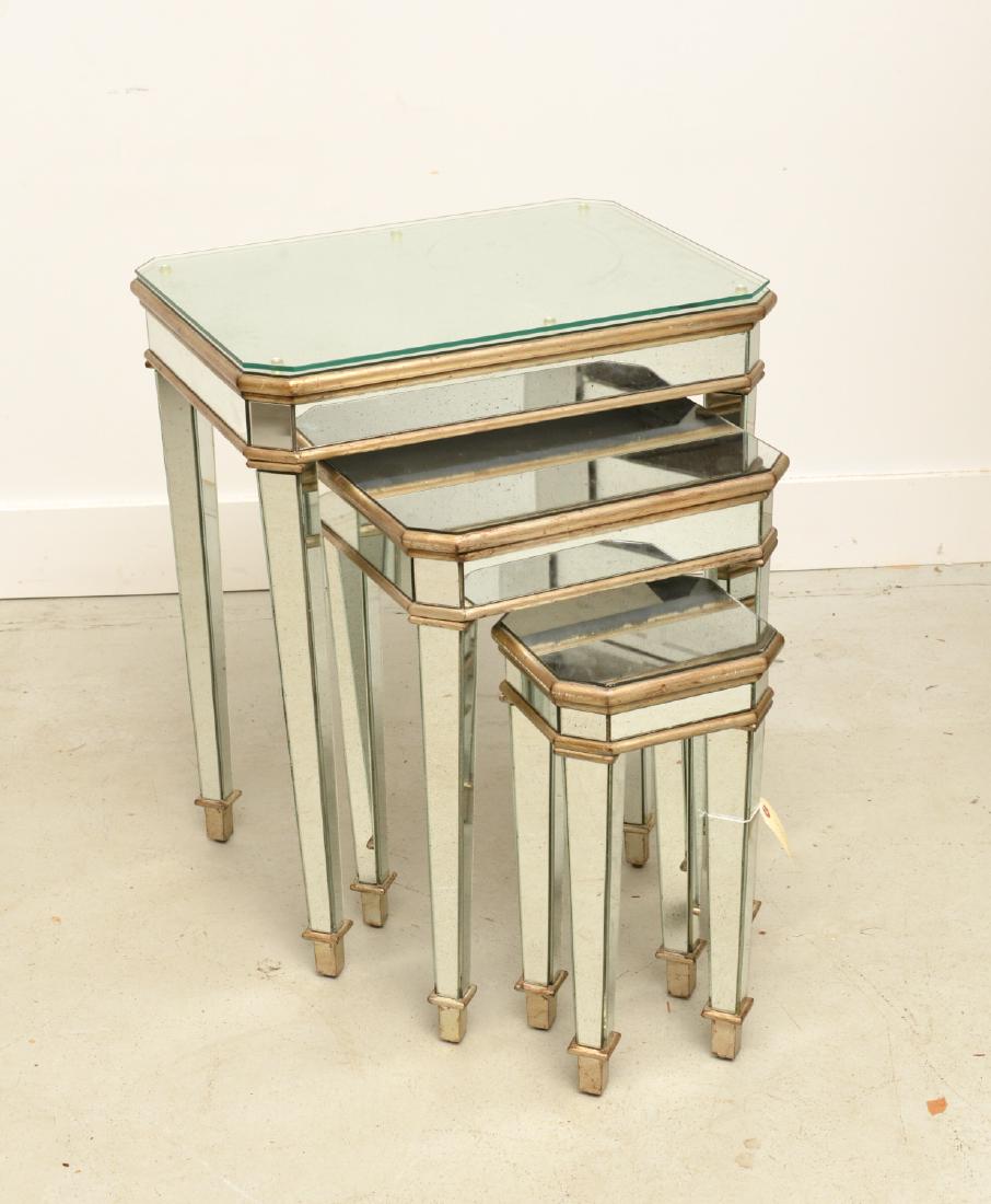 Nest of (3) Art Moderne style tables (1 of 6)