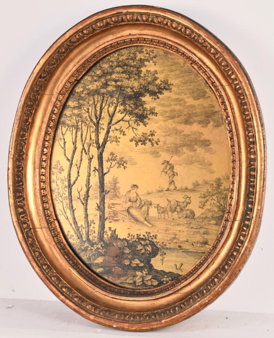 Continental eglomise landscape picture (1 of 7)