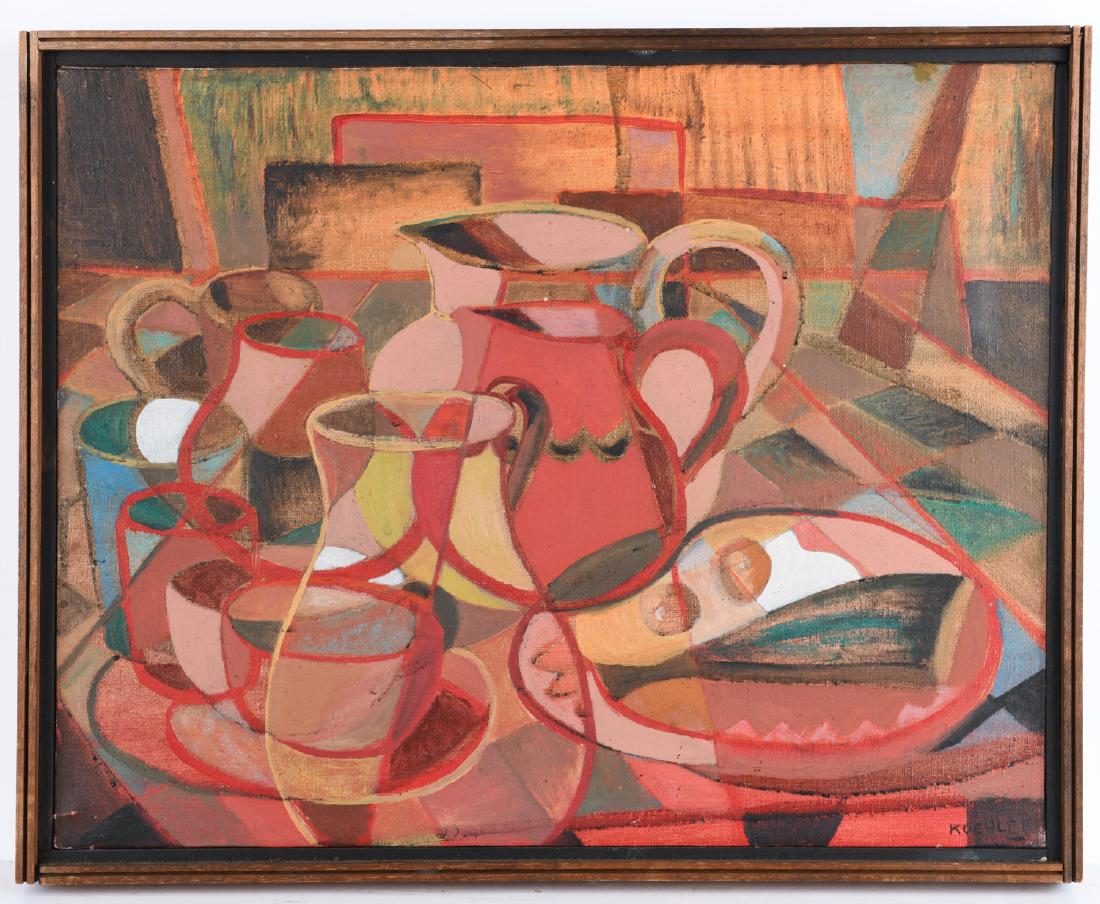 Ed Koehler, cubist still life painting (1 of 6)