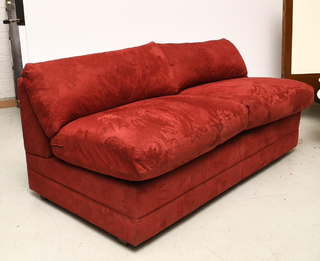 Avery Boardman Micro Suede Sleeper Love Seat
