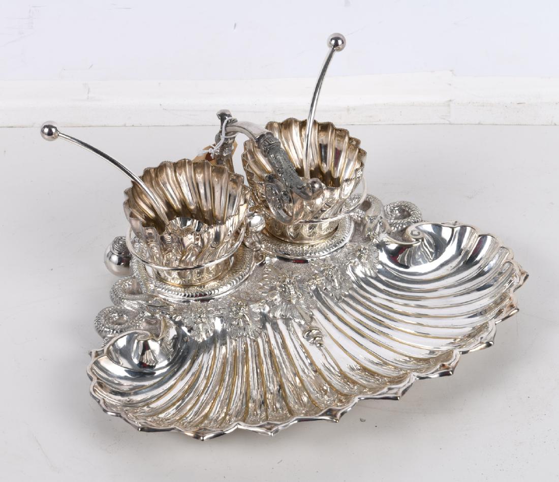 Nice silver plated seafood serving platter (1 of 5)