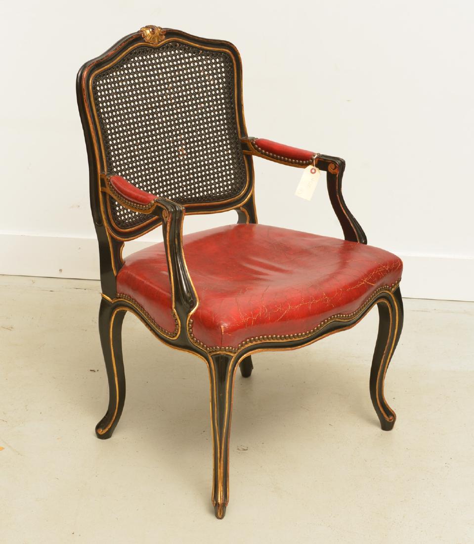 John Widdicomb Louis XV style lacquered fauteuil (1 of 7)