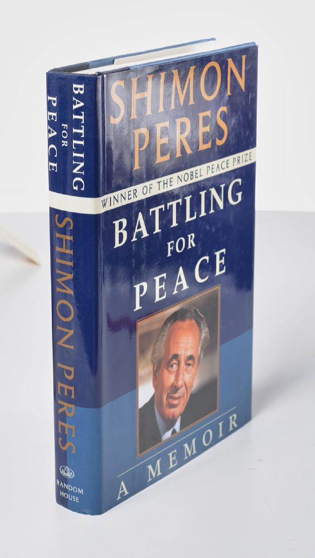 BOOKS: Shimon Peres, Battling for Peace, signed (1 of 5)