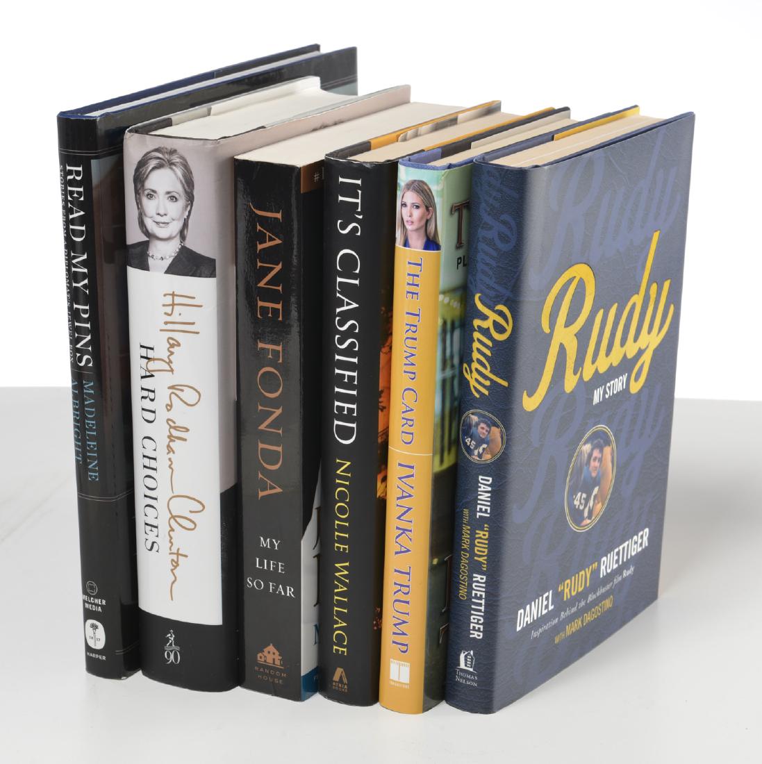 BOOKS: (6) signed, Clinton, Trump, Fonda, Albright (1 of 7)