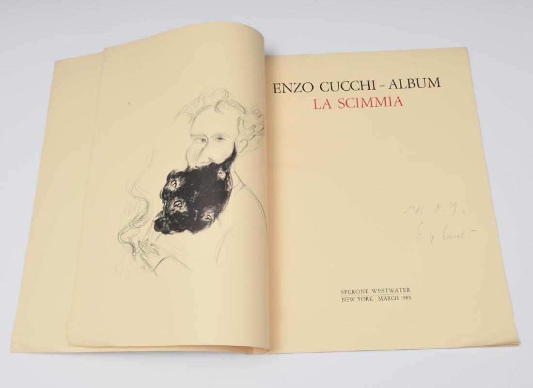 BOOKS: Enzo Cucchi, Album La Scimmia, signed (1 of 6)