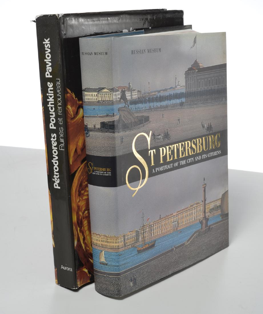 BOOKS: (2) Russian Palaces & St. Petersburg: BOOKS: (2) Russian Palaces & St. Petersburg, Two hardcovers in jackets: St. Petersburg A Portrait of the City and Its Citizens. Palace Editions, 2003. 9.5"w x 12.25"h, 486 pages; with, Ruines et Renou