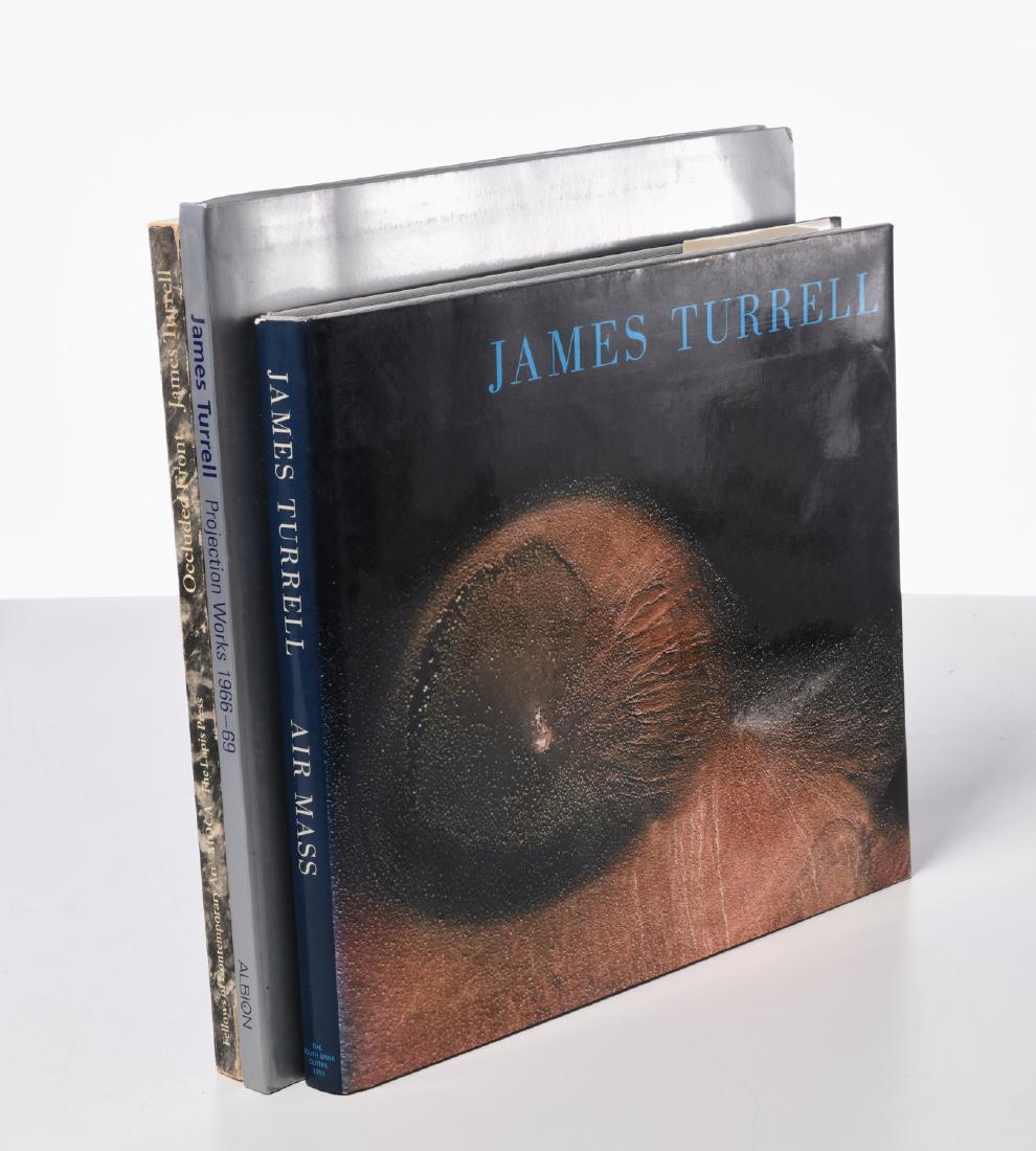 BOOKS: (3) James Turrell, 1 signed: BOOKS: (3) James Turrell, 1 signed, Includes: 1) Occluded Front James Turrell, Fellows of Contemporary Art, Los Angeles and The Lapis Press, 1985, softcover, signed "James Turrell" on the half-tlte pa