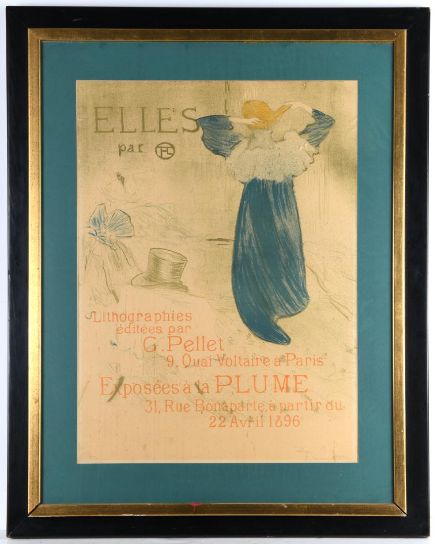 Toulouse Lautrec, lithographic poster (1 of 6)