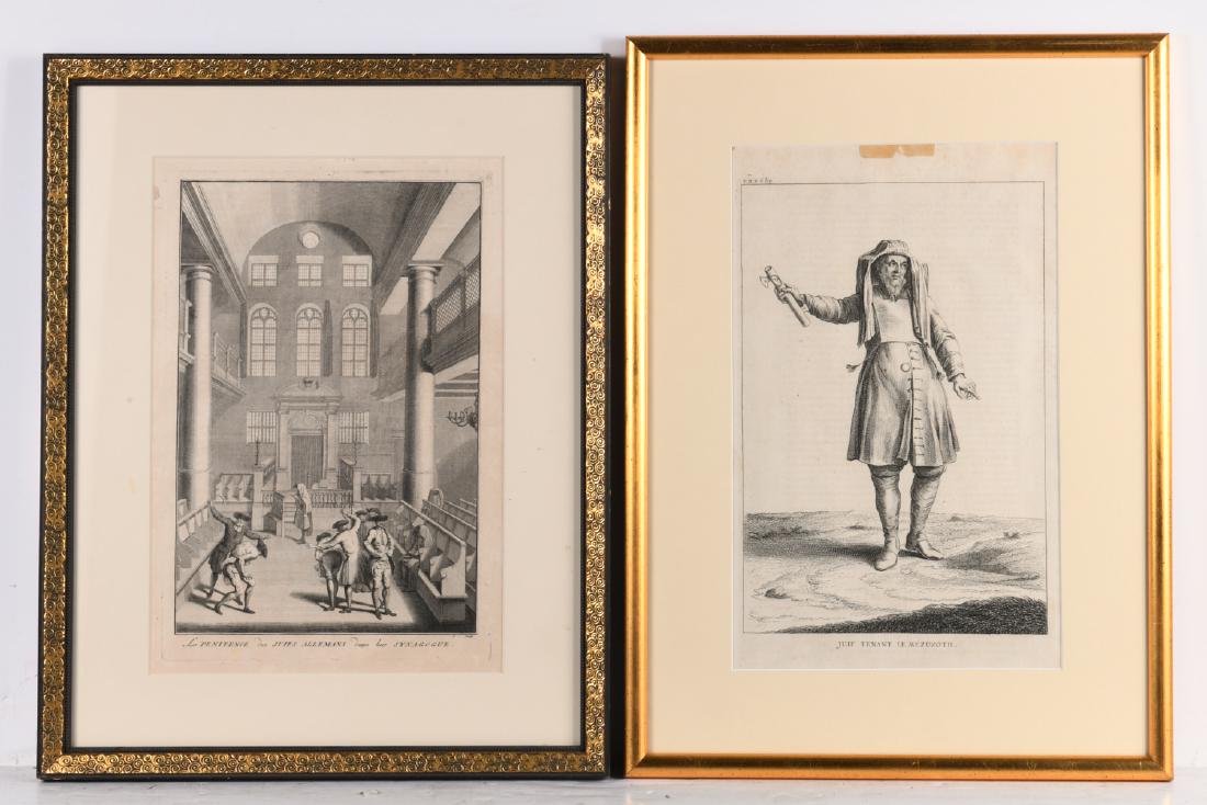 Jewish life, (2) antique engravings (1 of 8)