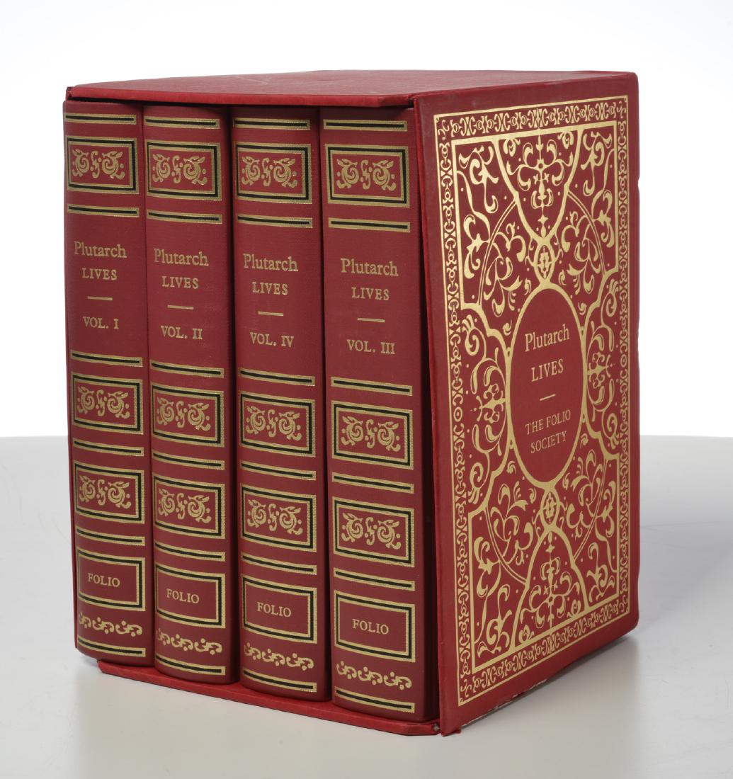 BOOKS: (4) Vols Plutarch Lives, Folio Society (1 of 10)