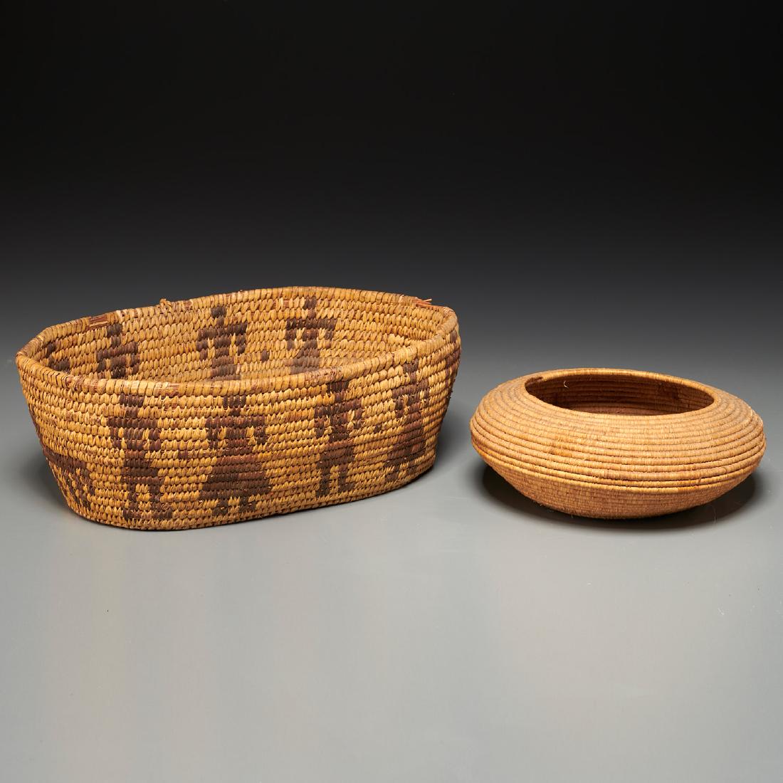 (2) Native American woven baskets Jun 20, 2019 Millea Bros Ltd in NJ