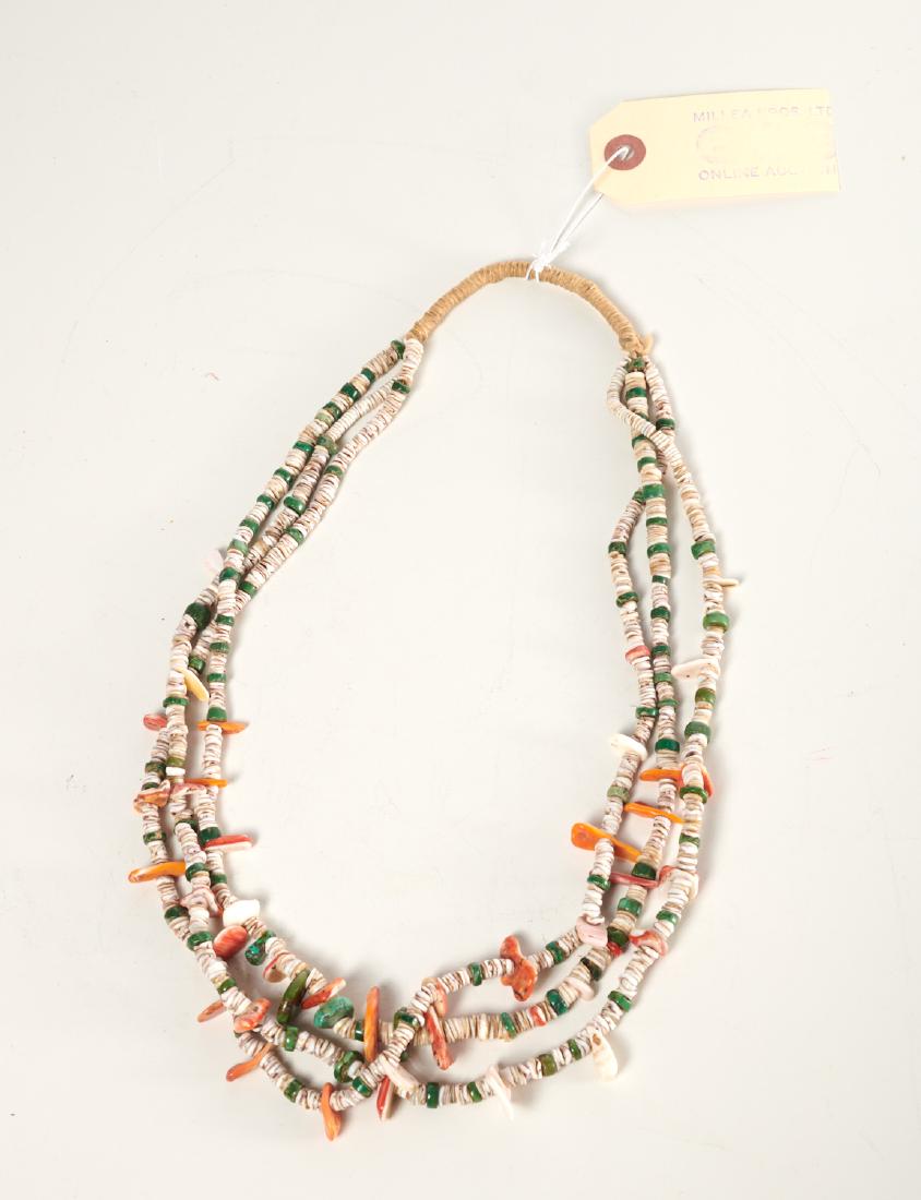 Navajo Heishi shell triple strand necklace (1 of 4)