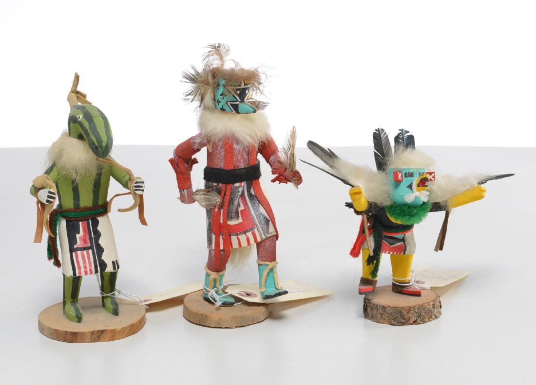 (3) Native American Kachina dolls (1 of 7)