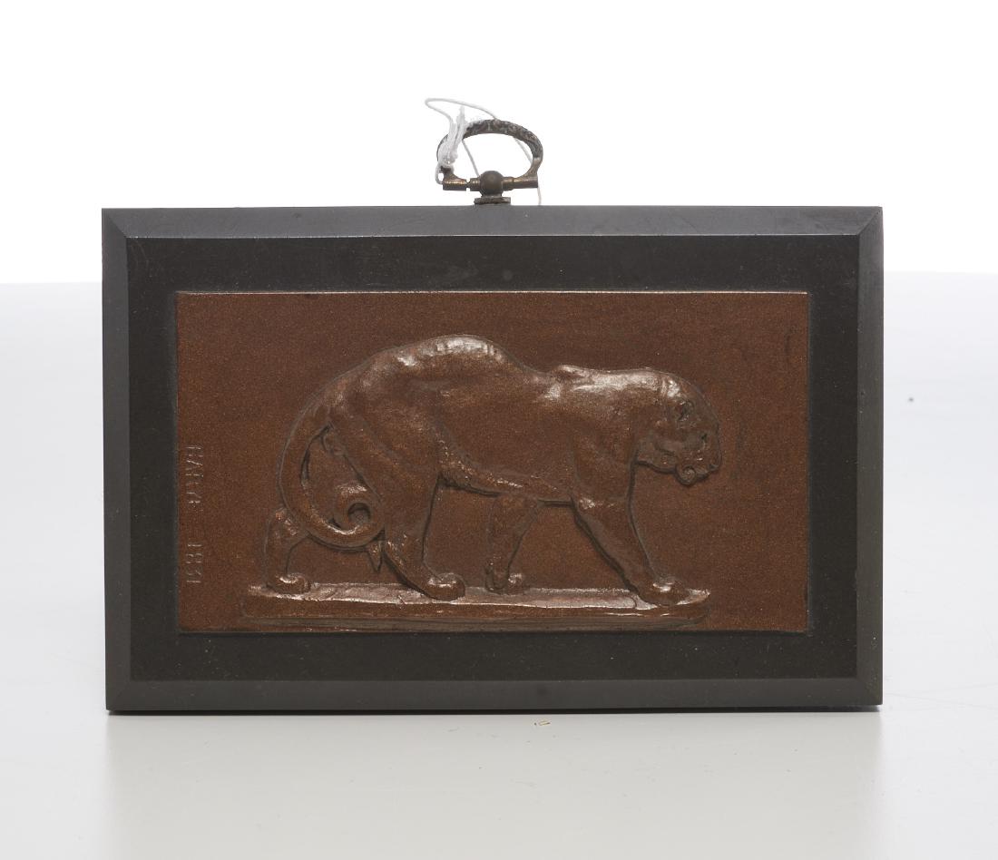 After Antoine Louis Barye, bronze plaque (1 of 5)