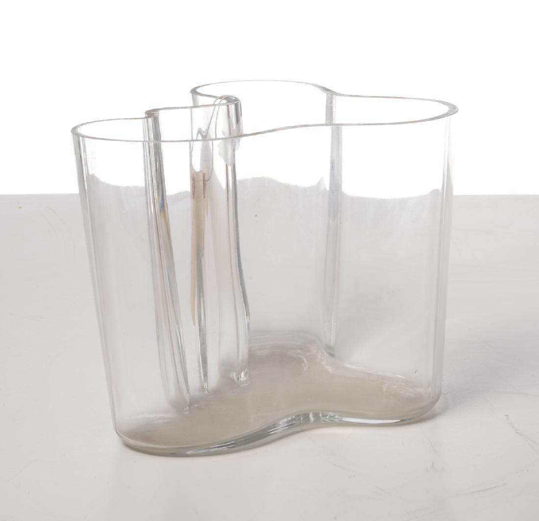 Alvar Aalto "Savoy" vase: Alvar Aalto "Savoy" vase, 20th c., acid etched mark to underside, 6.25"h x 8.25"w x 6"d