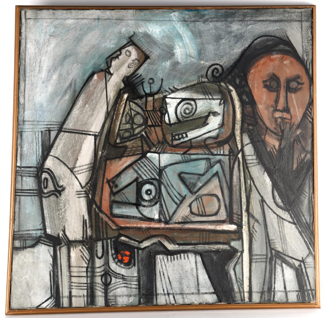 Reginald, mid-century painting, 1958 (1 of 8)