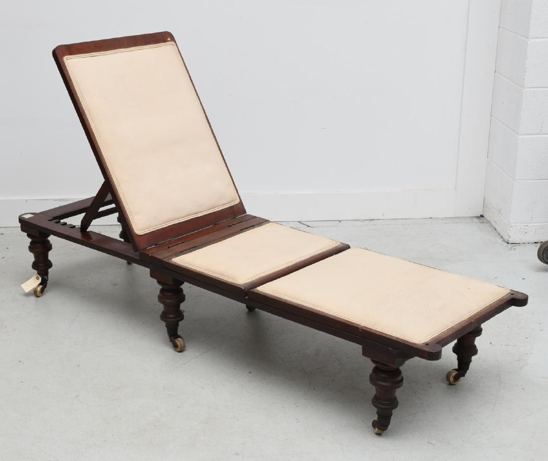 Victorian mahogany folding campaign bed (1 of 8)
