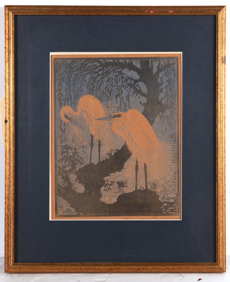 Henri Verstijnen, woodblock print (1 of 6)