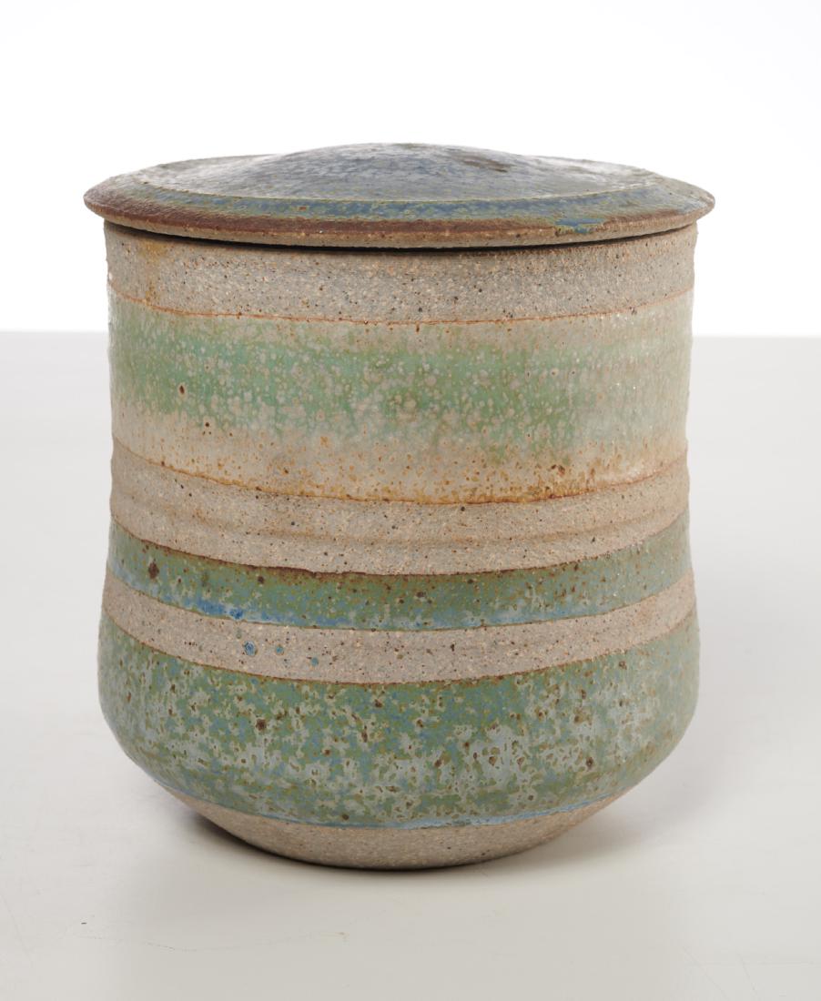 Karen Karnes stoneware covered jar (1 of 6)