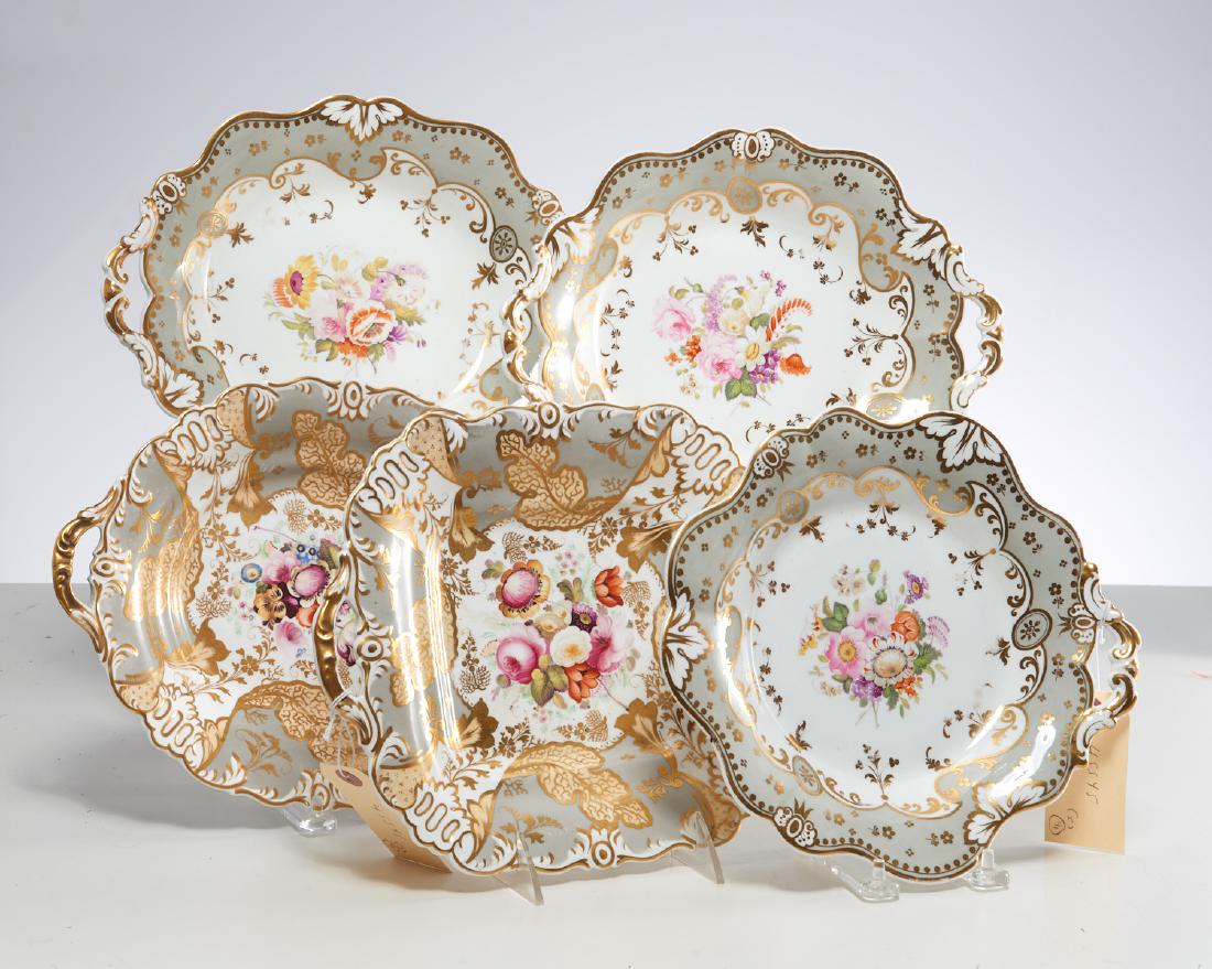 Nice group antique English porcelain tablewares (1 of 9)