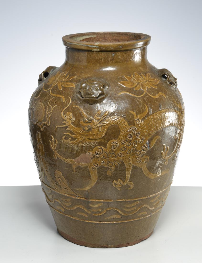 Chinese glazed stoneware Martaban jar Jun 20, 2019 Millea Bros Ltd