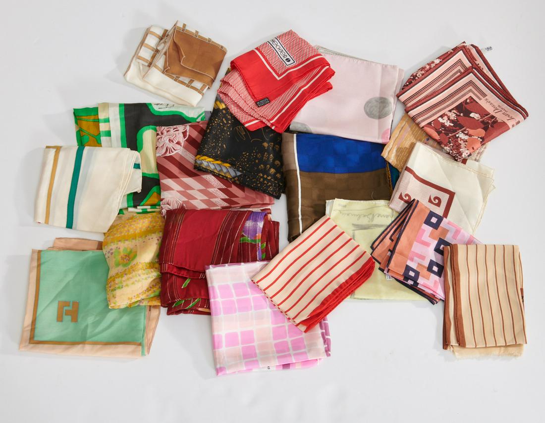Group of ladies French designer scarves (1 of 6)
