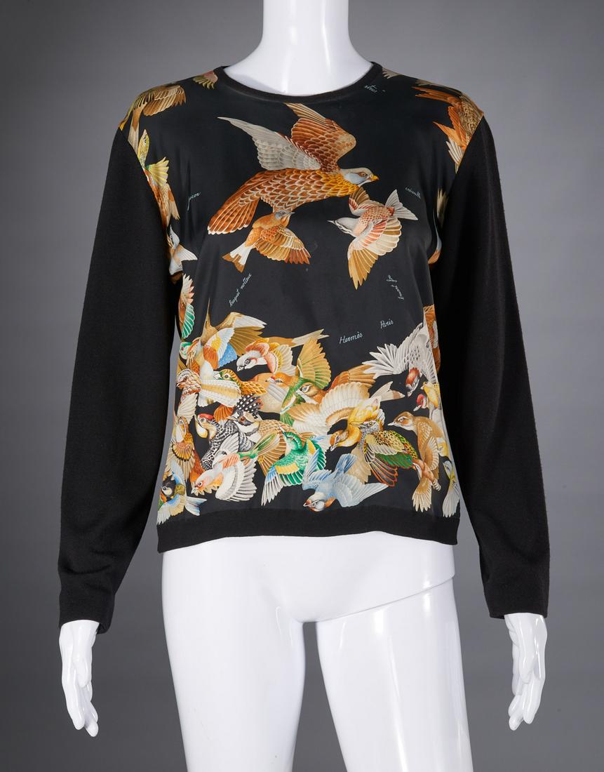 Hermes Paris scarf print pullover sweater (1 of 6)