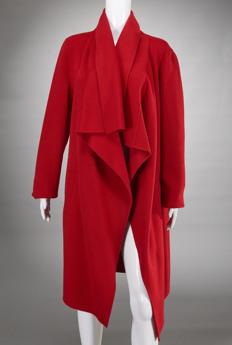 Donna Karan red cashmere coat (1 of 6)
