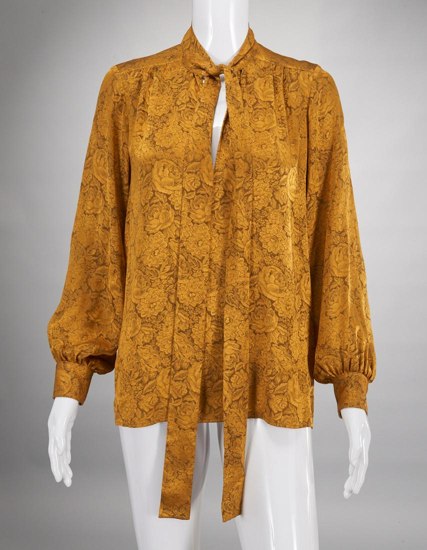 Vintage Yves Saint Laurent ladies silk blouse (1 of 5)