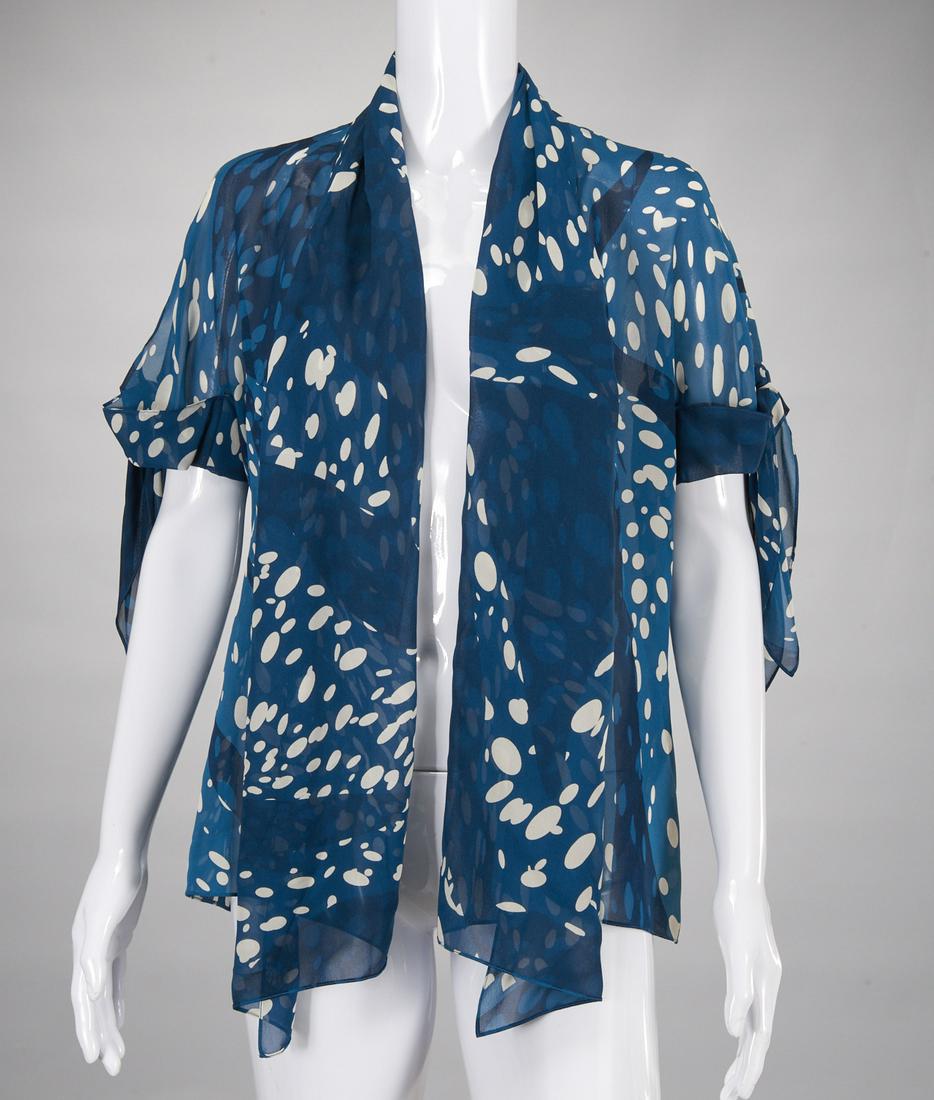 Vintage Hermes Paris ladies silk jacket (1 of 5)