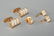 Men's 18k gold and diamond tuxedo set