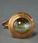 Men's 18k gold and green prehnite cufflinks - 2