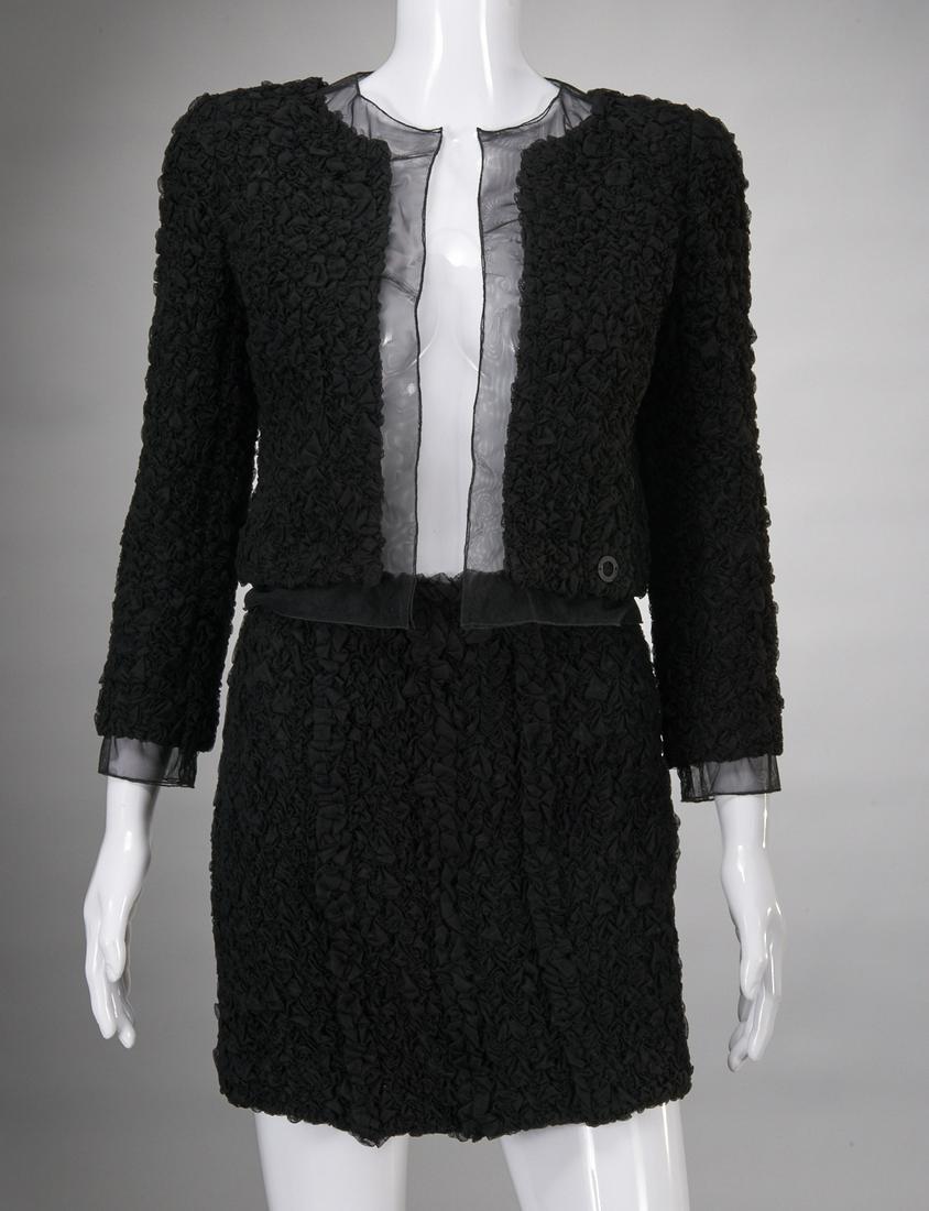 Chanel black evening wear skirt suit (1 of 8)
