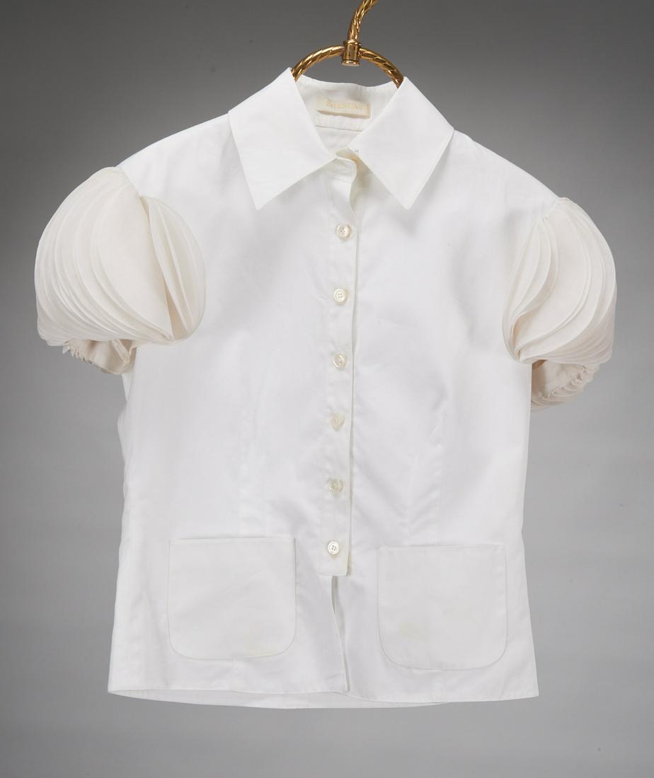 Valentino ladies couture white blouse (1 of 5)
