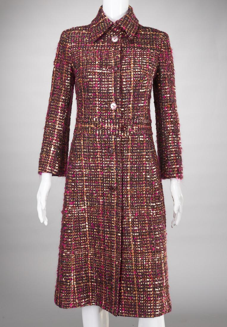 Tuleh tweed and gold sequin coat (1 of 7)