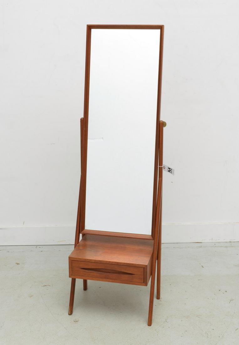 Arne Vodder teak cheval dressing mirror (1 of 5)