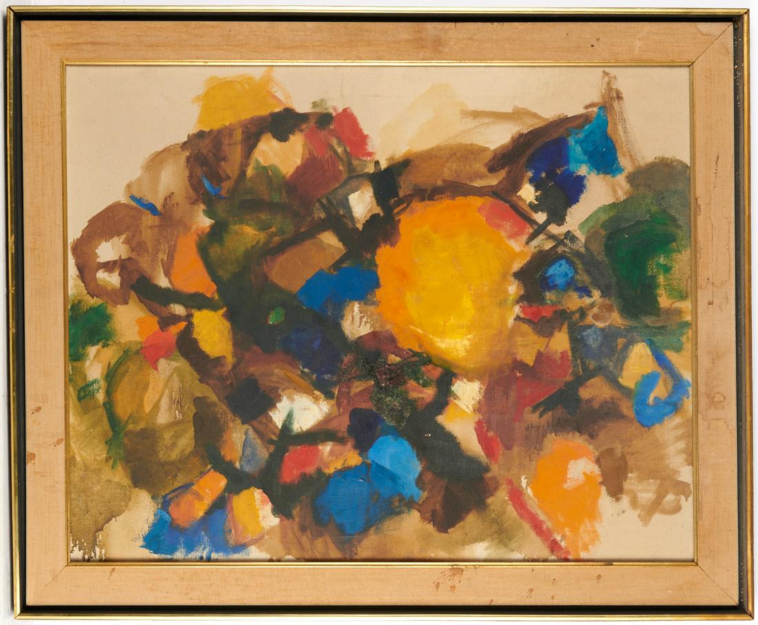 V. Traylor, abstract painting, 1959 (1 of 6)