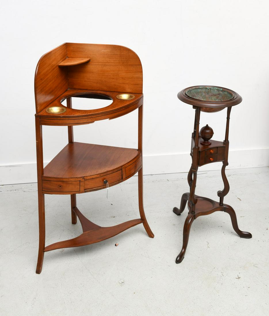 (2) antique mahogany wash stands (1 of 10)