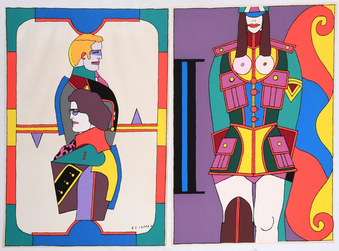 Richard Lindner, pair of serigraphs, signed (1 of 7)