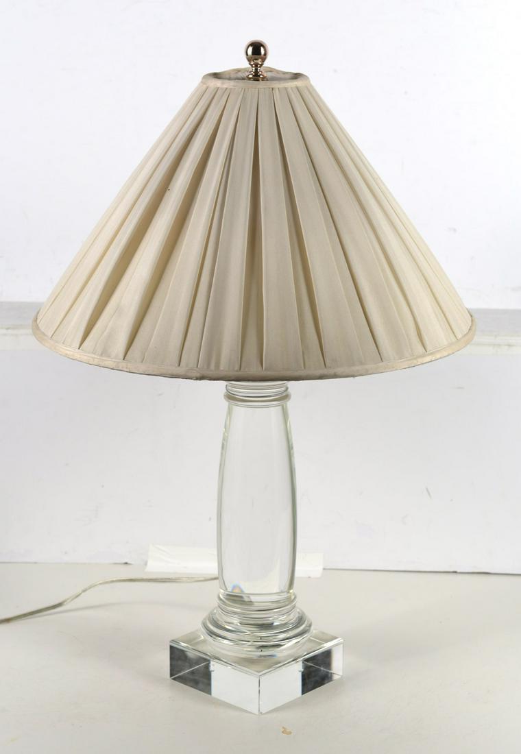 Restoration Hardware glass table lamp (1 of 5)