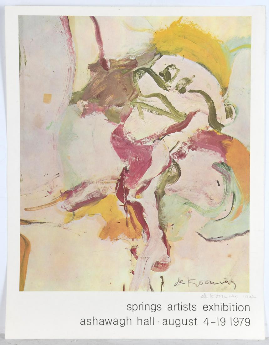 Willem de Kooning, signed poster (1 of 5)