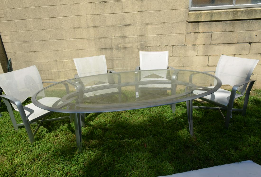Brown Jordan outdoor patio dining set (1 of 7)