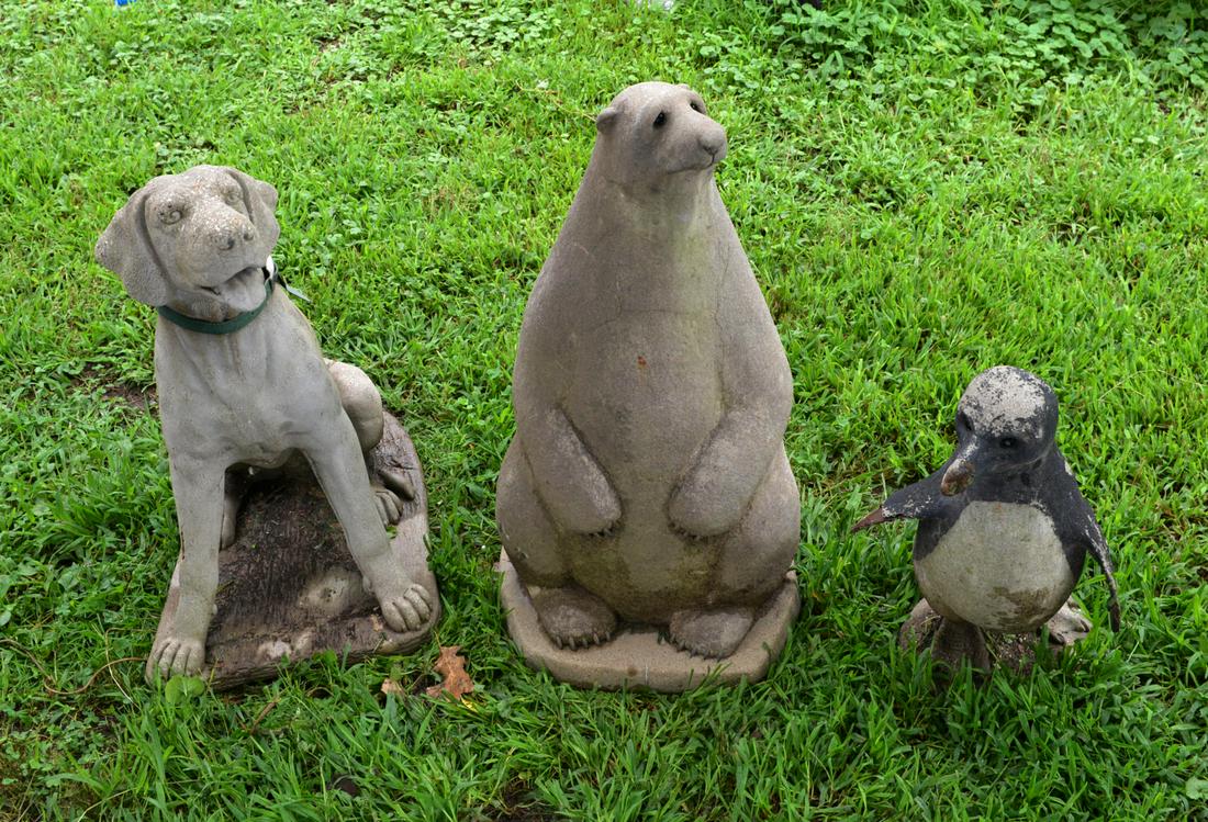 Lou Rankin and other cement garden sculptures (1 of 5)