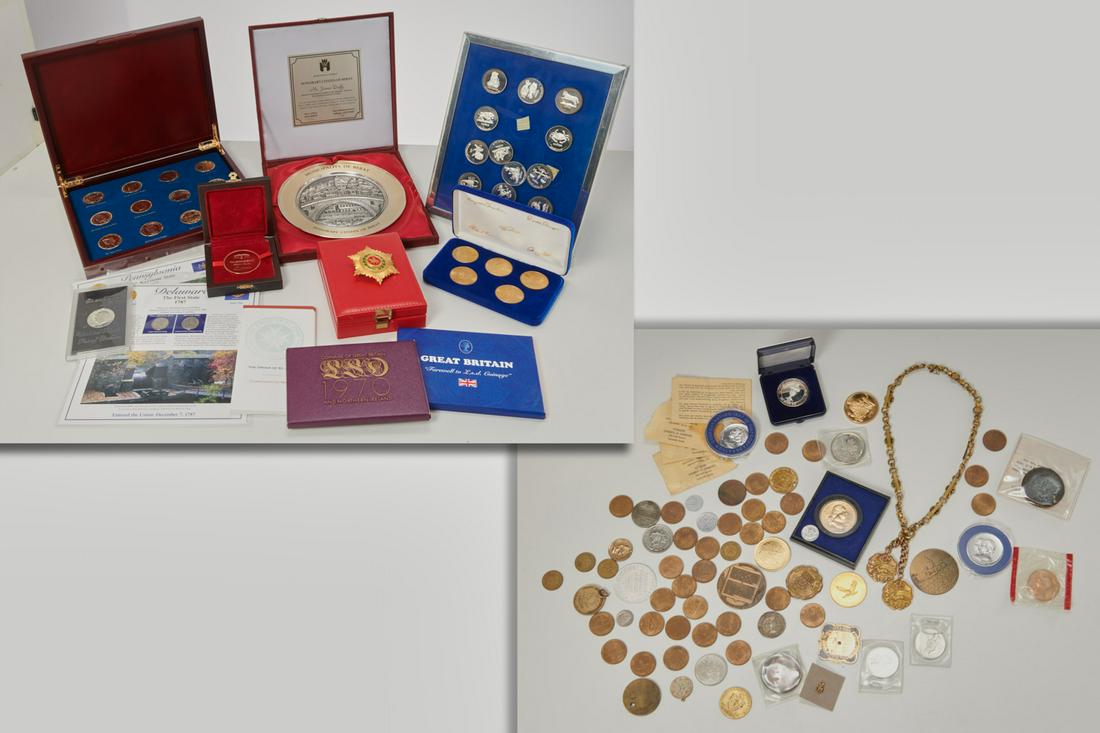 Large collection coins and medals (1 of 14)