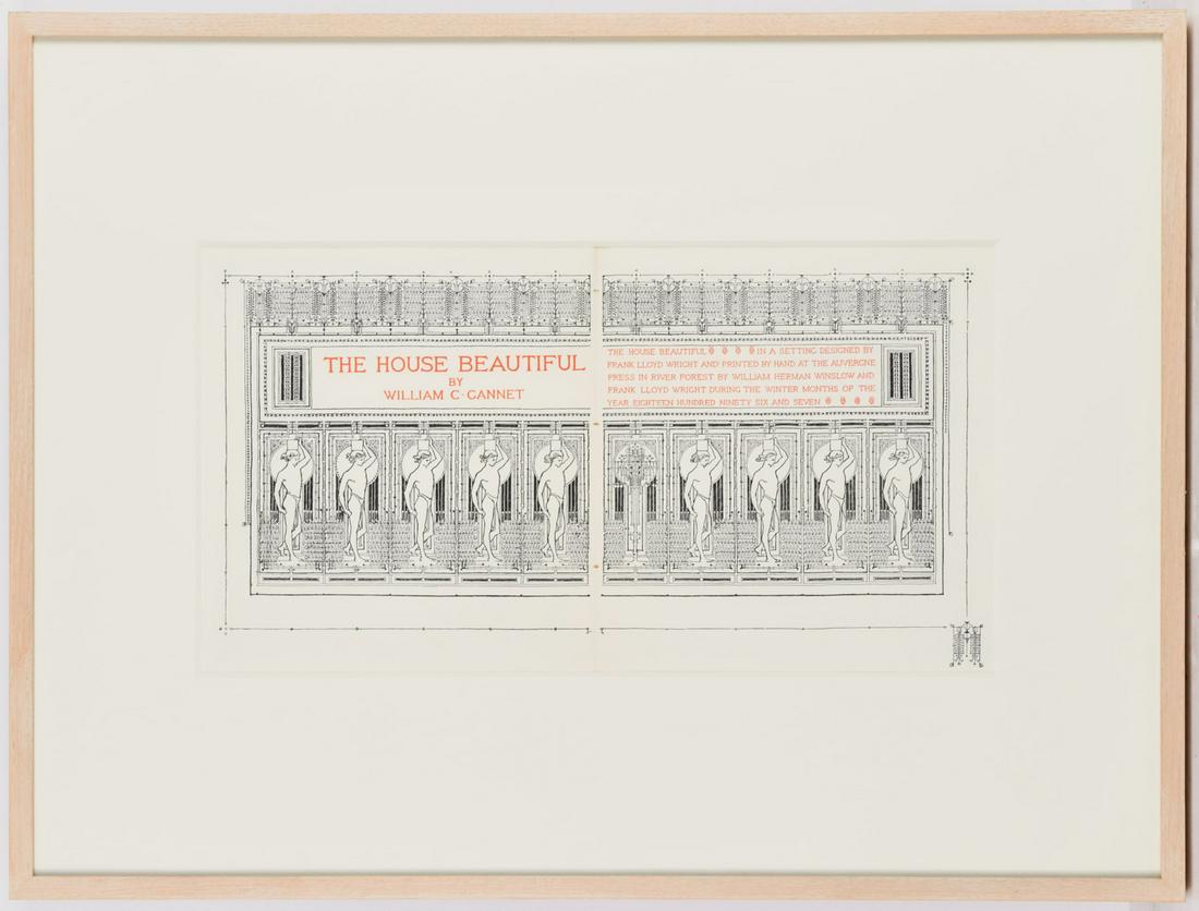 Frank Lloyd Wright, The House Beautiful title page (1 of 7)