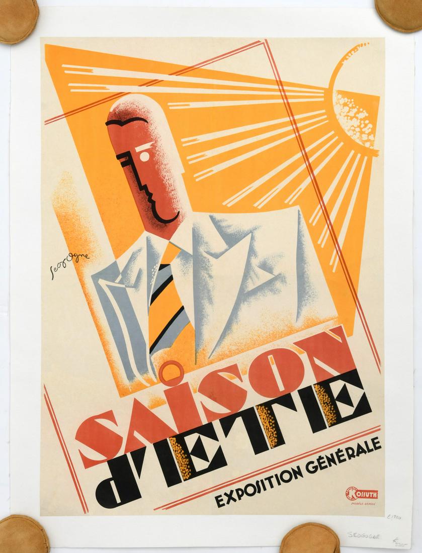 Pierre Segogne, original Art Deco poster (1 of 6)